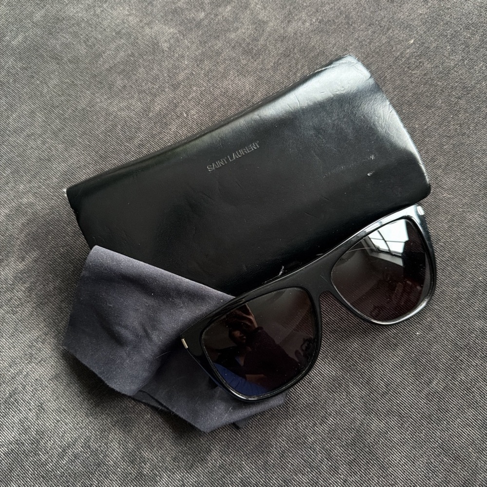 SAINT LAURENT - Acetate SL1 Sunglasses, Black